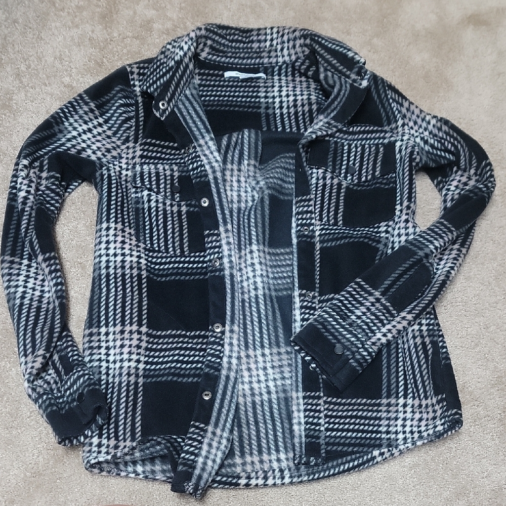 O'Neill Black and White Plaid Button Down Shirt